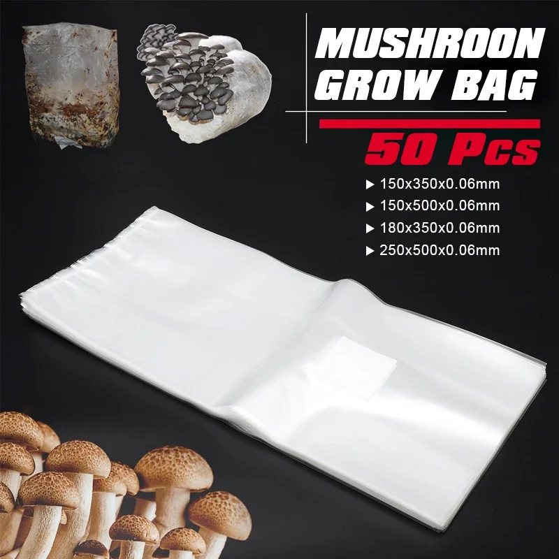Mushroom Spawn Bag - حقيبة نمو عالية الحرارة يمكن إغلاقها