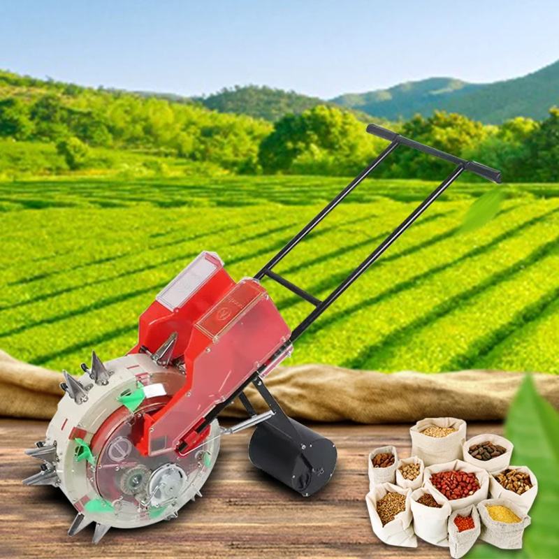 آلة بذر البذور اليدوية بالدفع  - مراجعة Agriculture Onion Farming وسعره